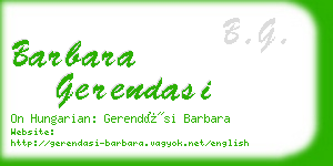 barbara gerendasi business card